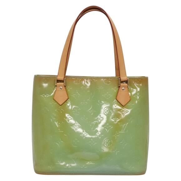 LOUIS VUITTON Monogram Vernis Houston Hand Bag Baby Blue M91005 - Picture 2 of 12